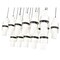 Z-Lite Cayden Linear Chandelier, 17-Light, 18in W x 42in L x 16.75in H, Matte Black/Clear + Etched Opal 1946P-17L-MB - alternate 6